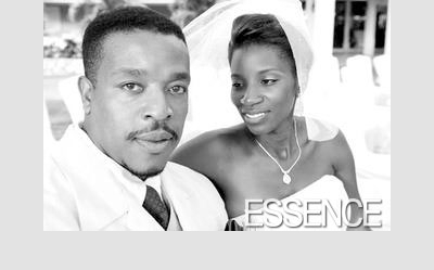    Russell Hornsby con hermoso, lindo, Esposa Denise Walker 